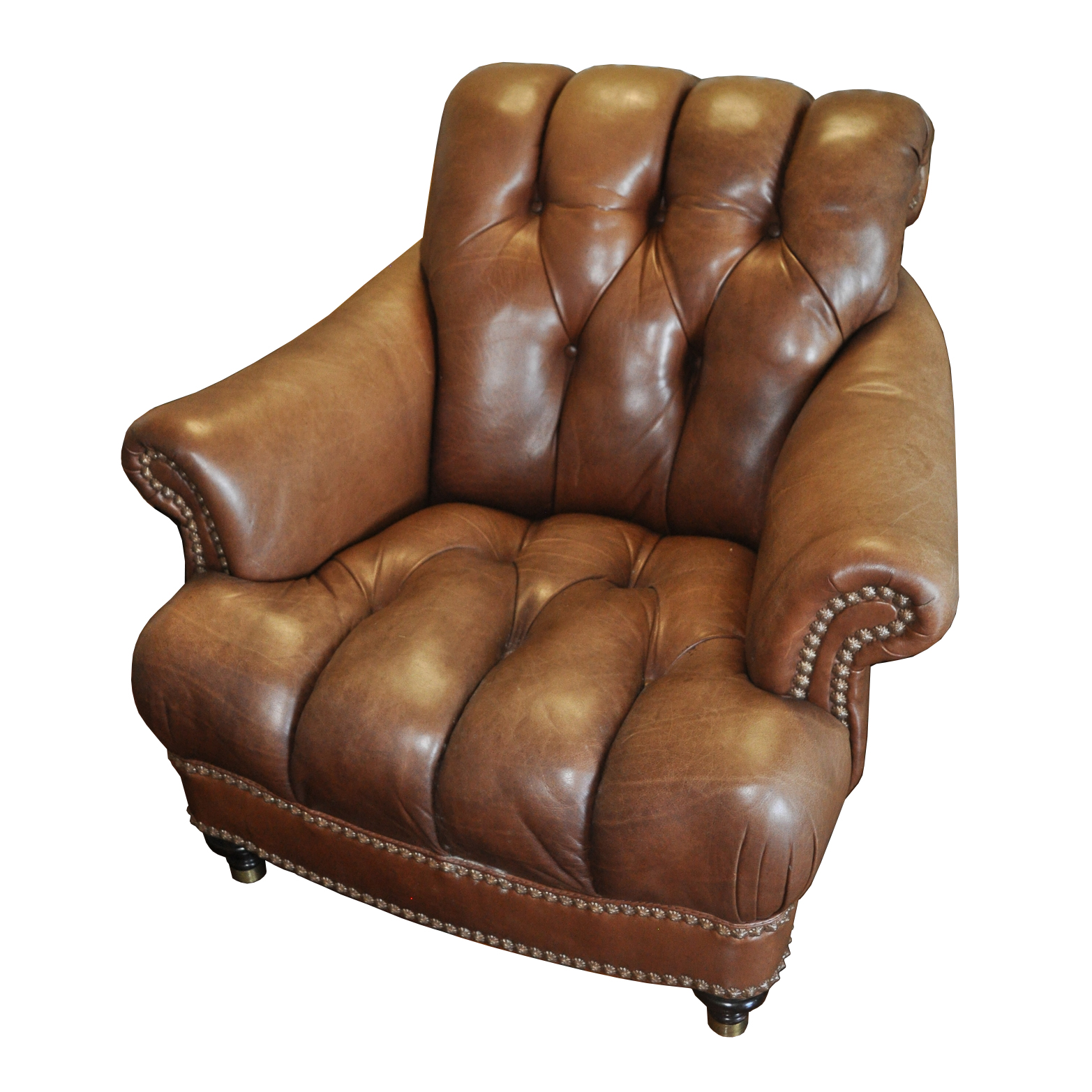 Tufted Leather Chair by Hancock & Moore EBTH