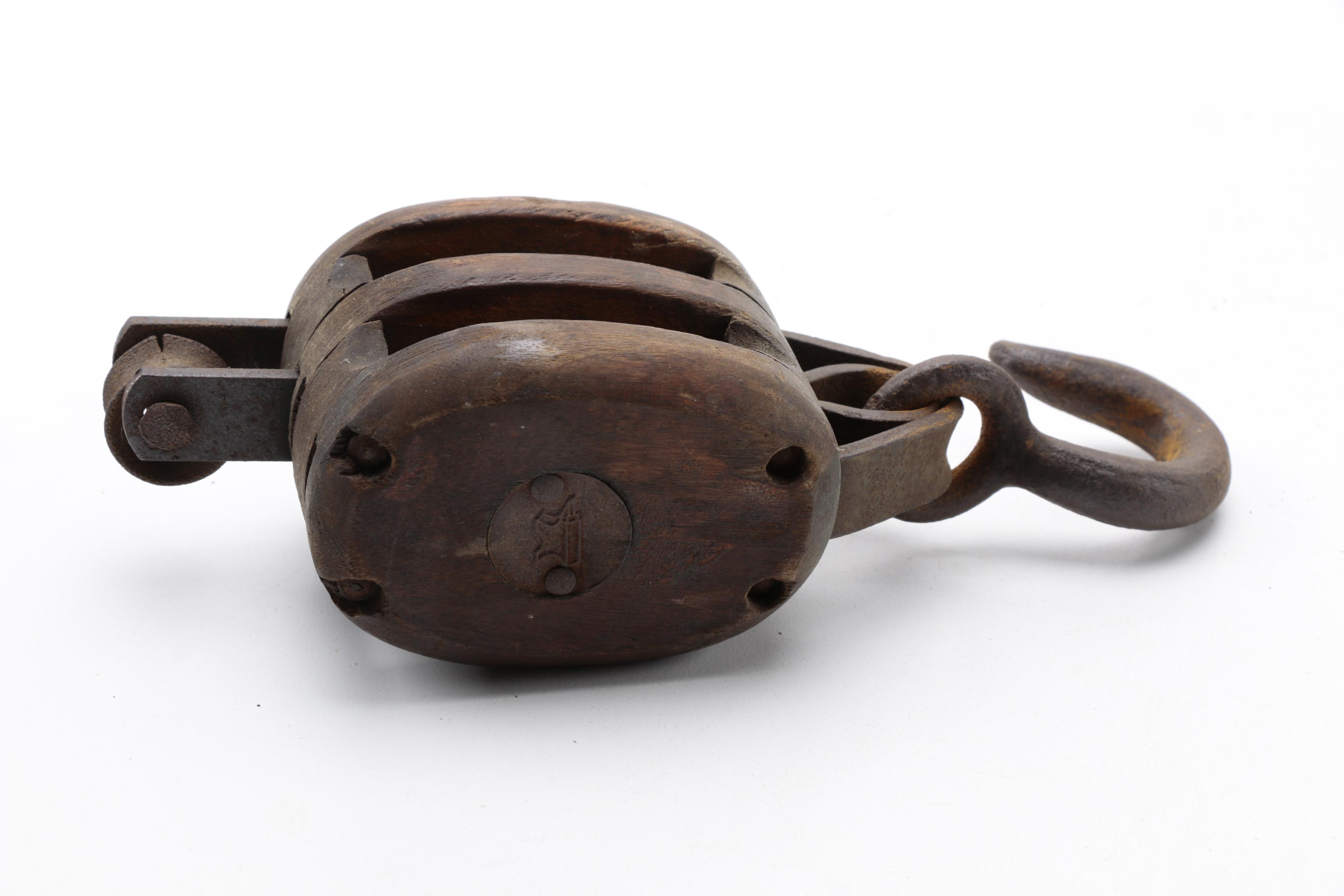 Antique BlockandTackle Pulley by Anvil EBTH