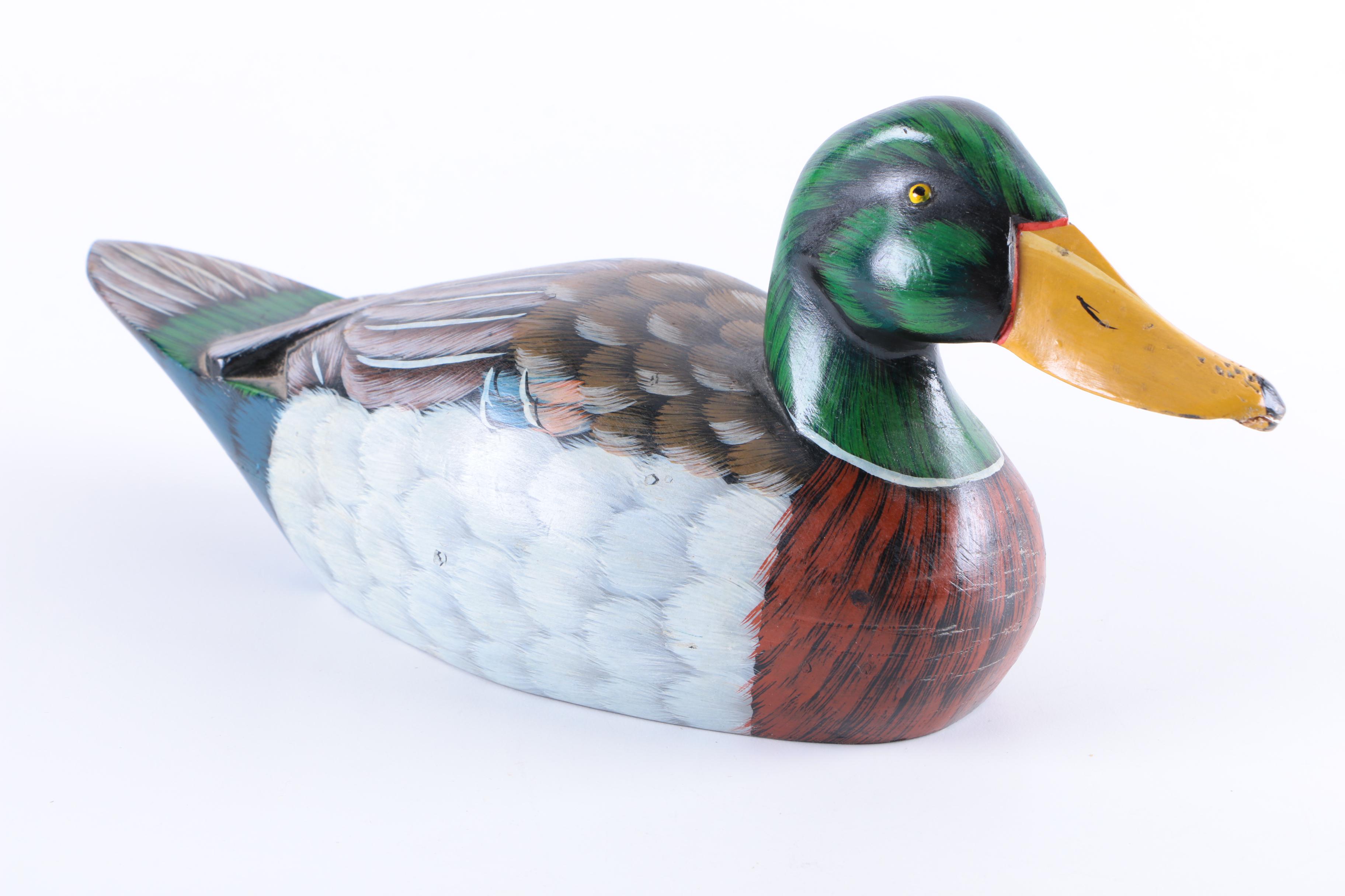 Collection of Carved Wooden Ducks | EBTH