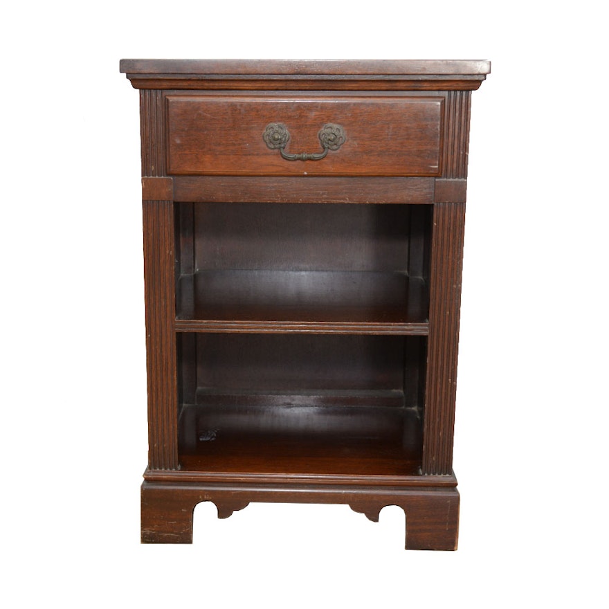 Vintage Mahogany Nightstand By The Continental Furniture Company