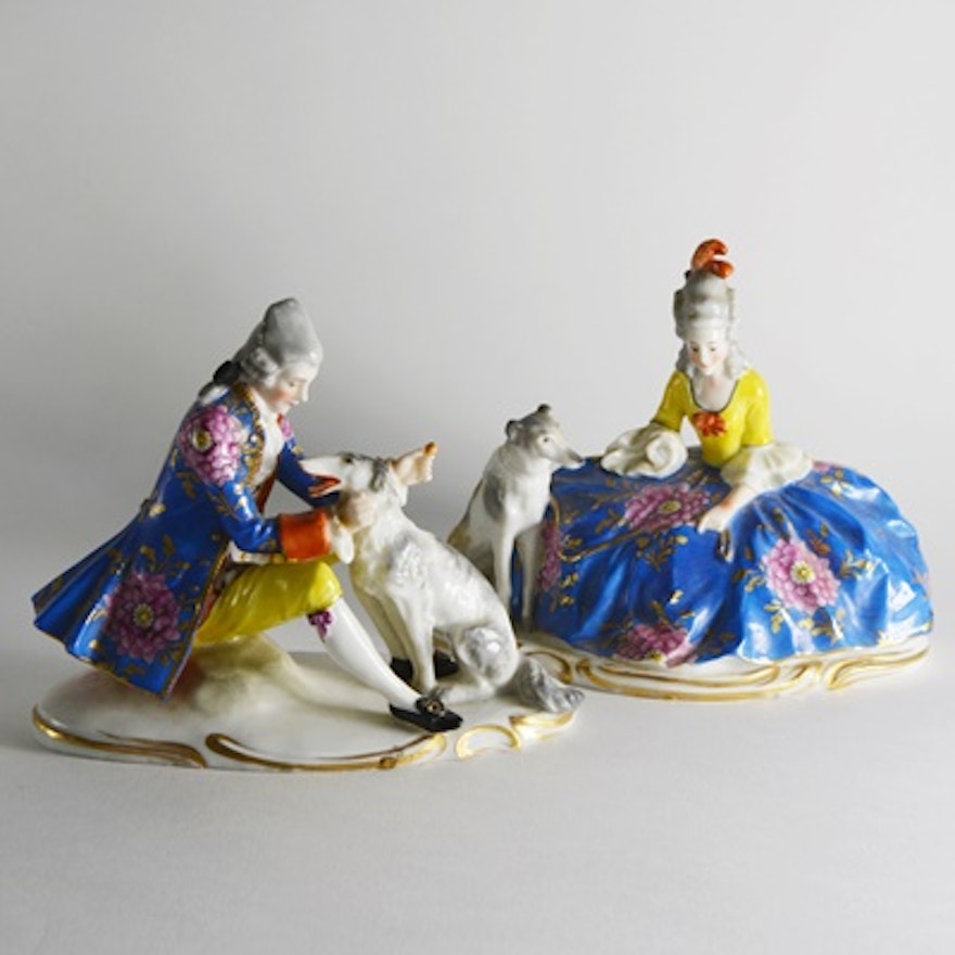 Victorian Chelsea Porcelain Figurines