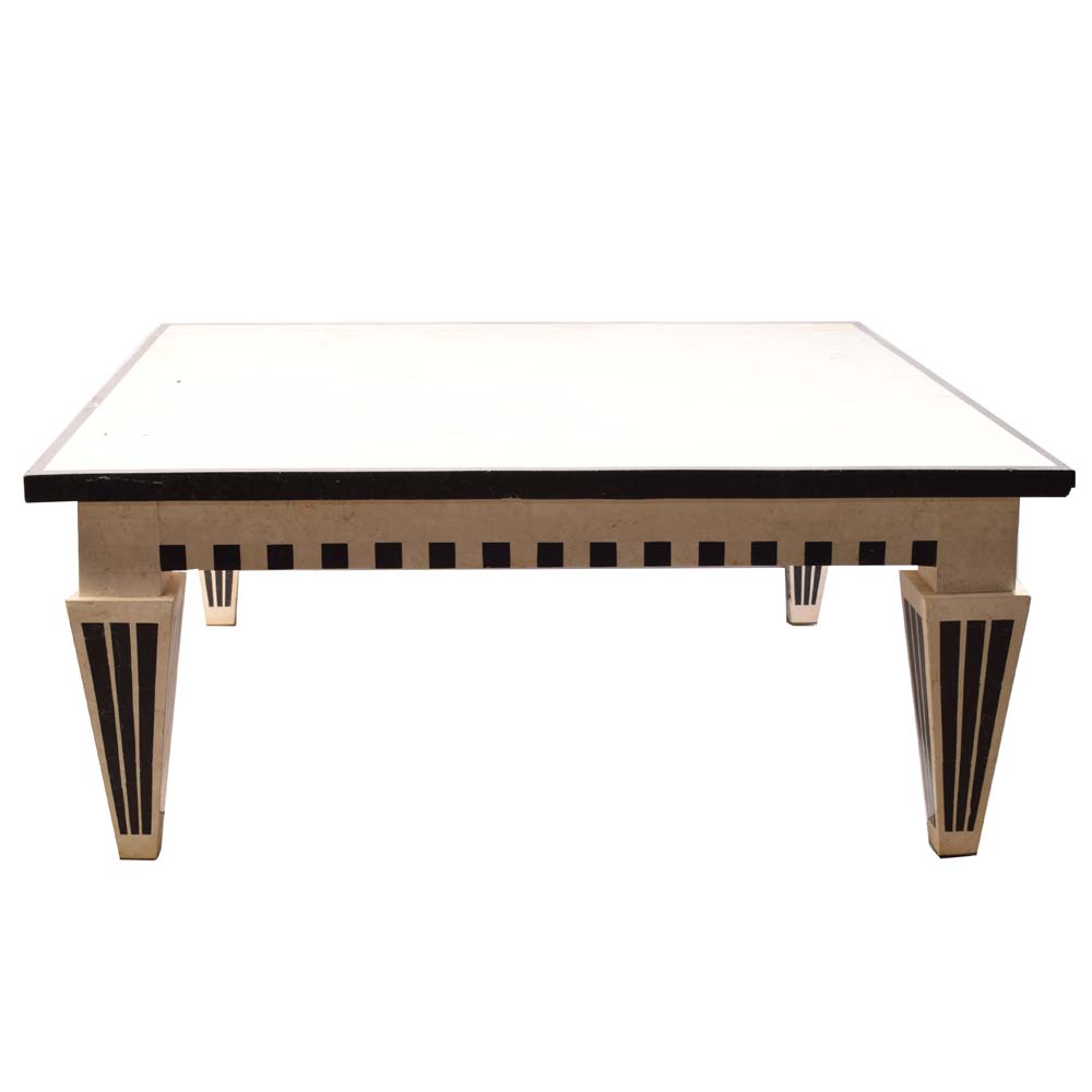 Black and White Mosaic Tile Coffee Table EBTH