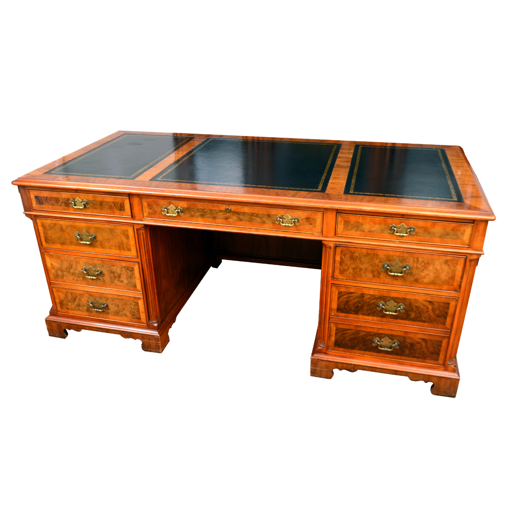 Vintage John Widdicomb Executive Desk Ebth