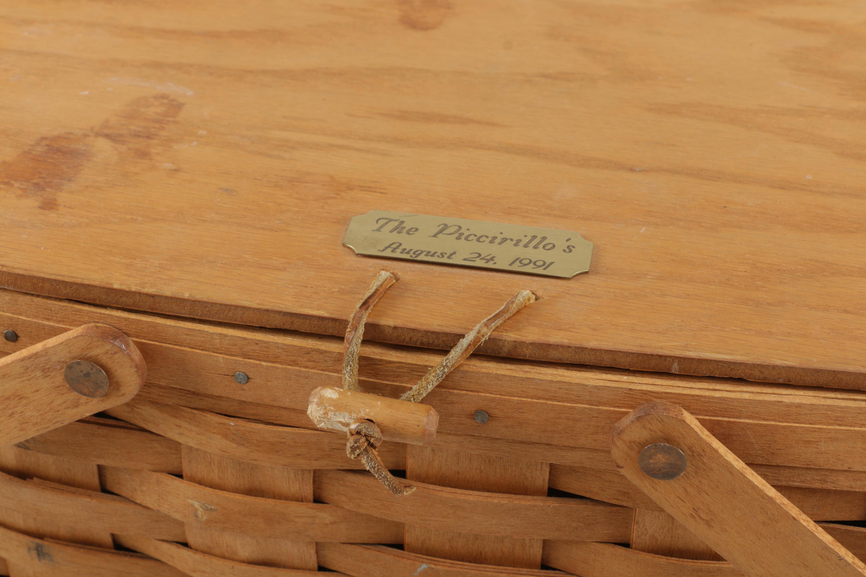 Longaberger Picnic Basket EBTH