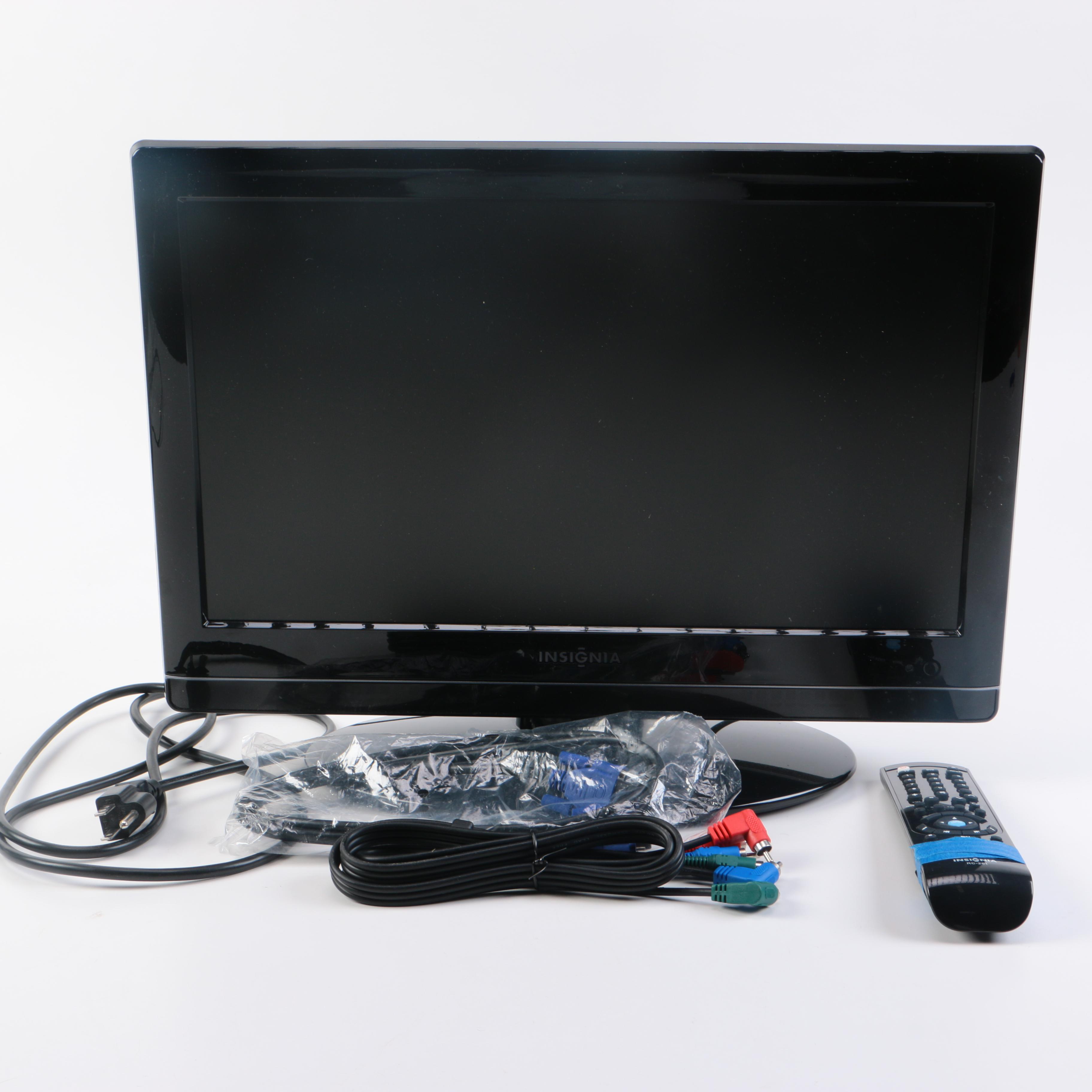 Insignia LCD Color Television with BuiltIn DVD Player EBTH