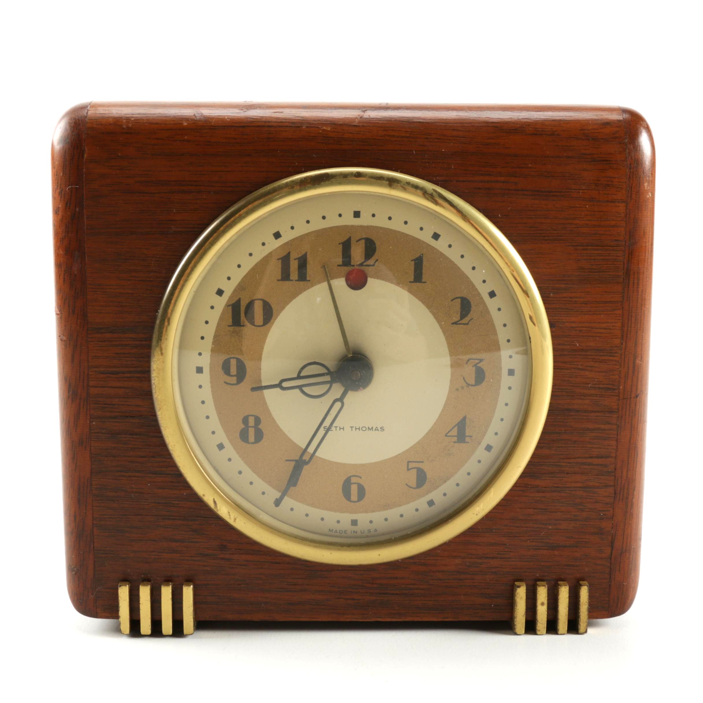 Art Deco Electric Desk Clock By Seth Thomas Ebth