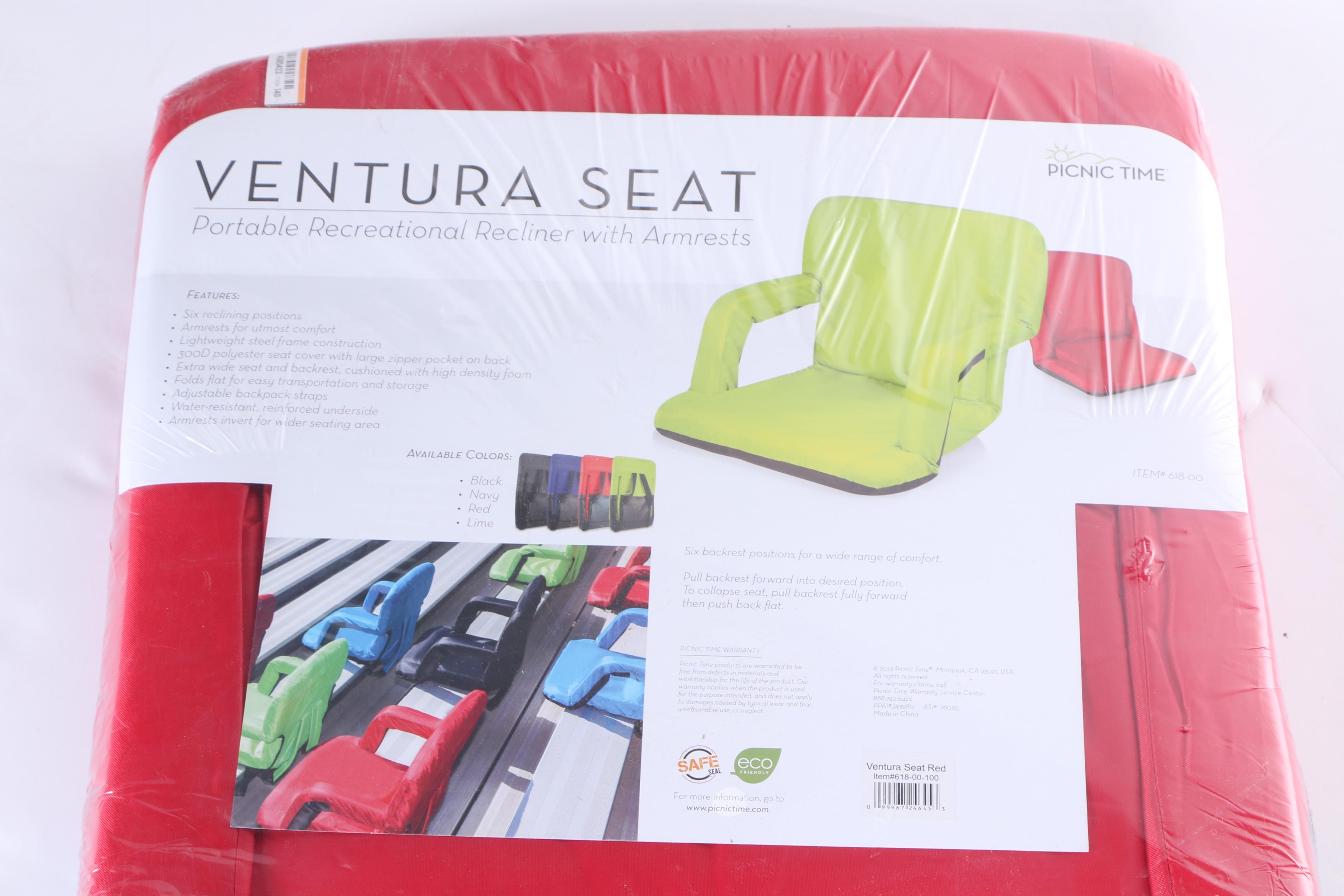 Two Picnic Time Ventura Seat Portable Recliner Stadium Seats EBTH