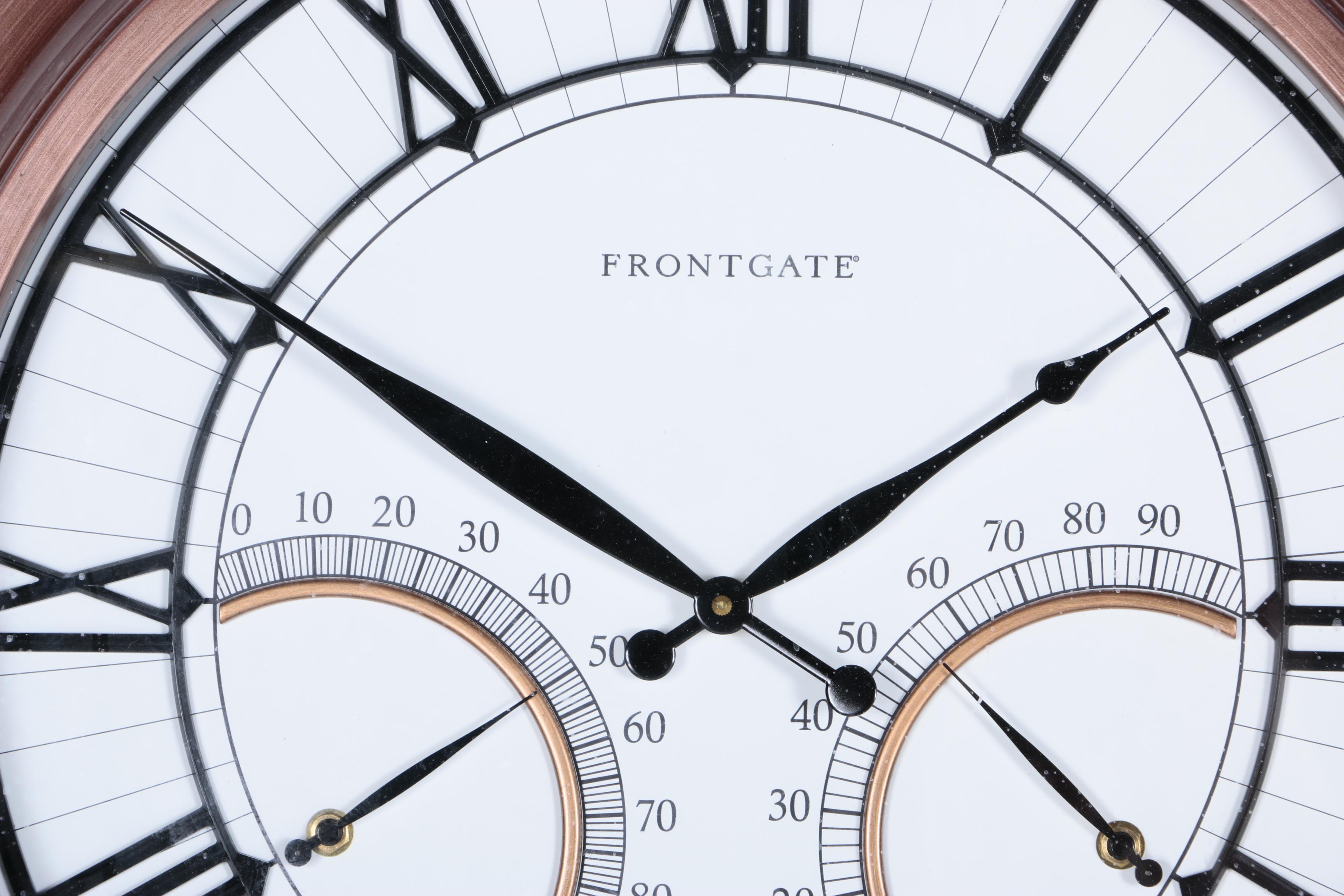 Frontgate Weather Station Wall Clock EBTH