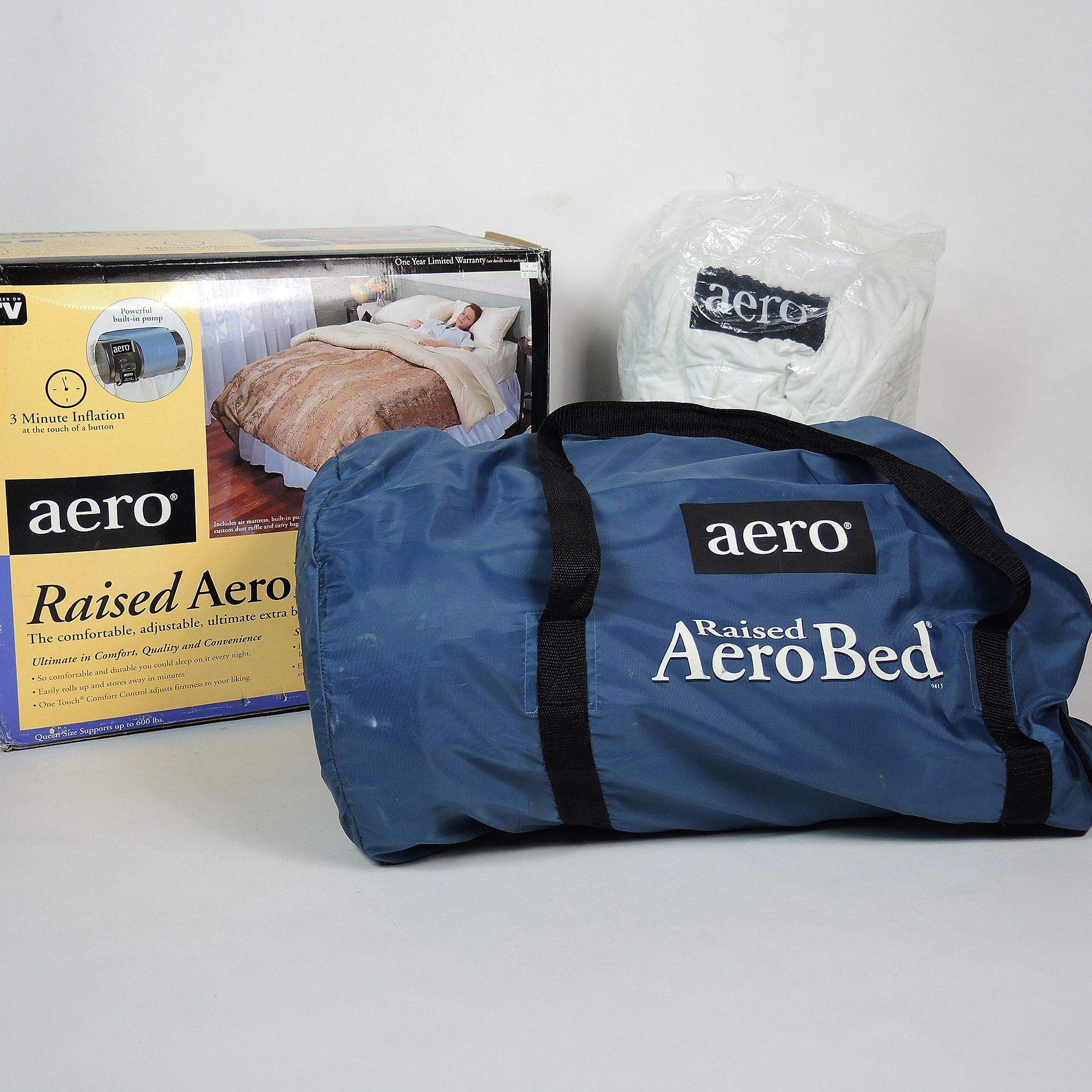 Raised AeroBed Queen Size Air Mattress EBTH