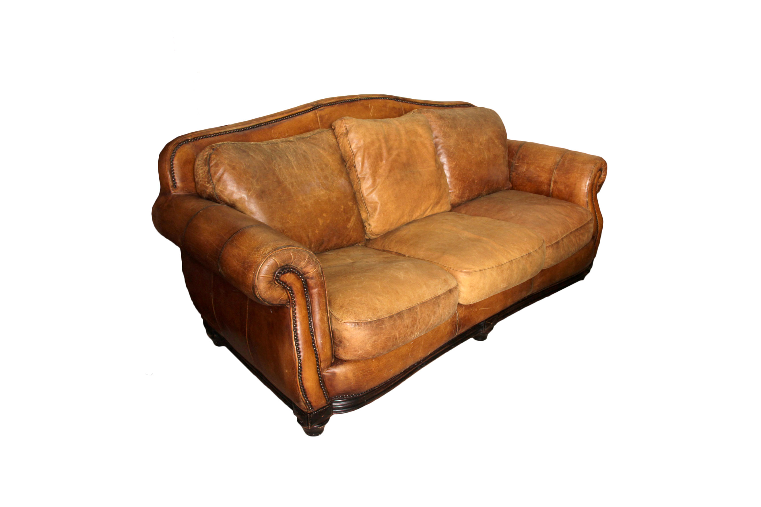 Brown Leather Sofa by Haverty's EBTH