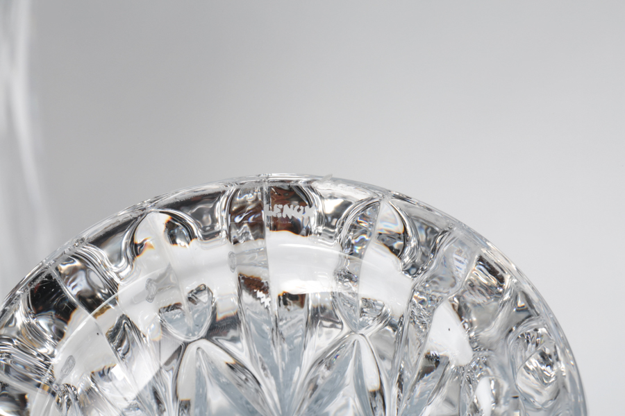 Four Large Lenox Crystal Flower Vases EBTH