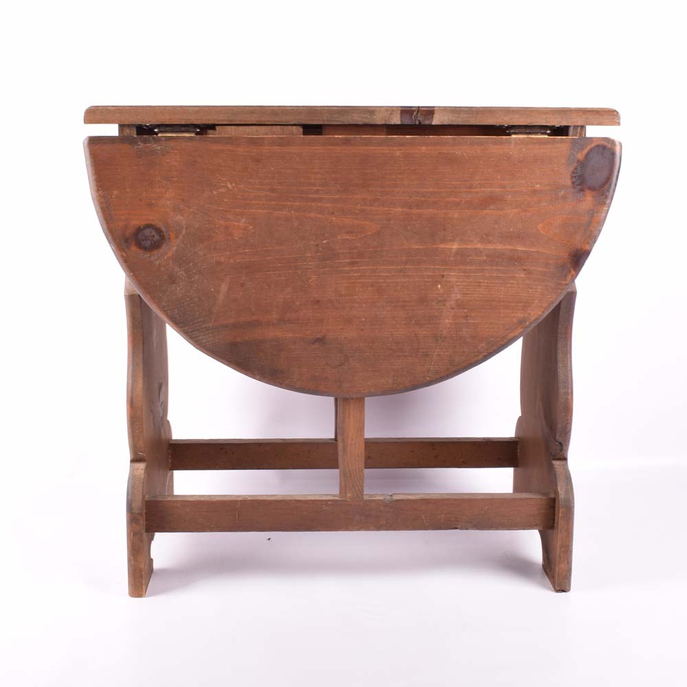 Drop Leaf Farmhouse Style Side Table | EBTH