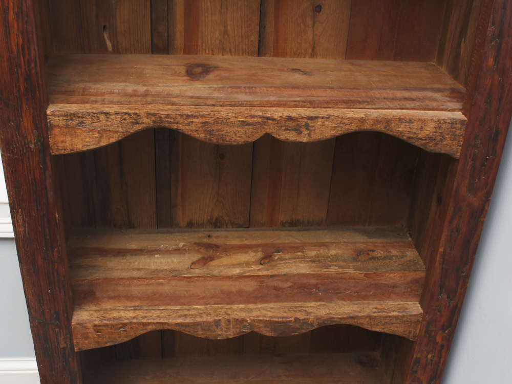 Distressed Wood Bookshelf EBTH