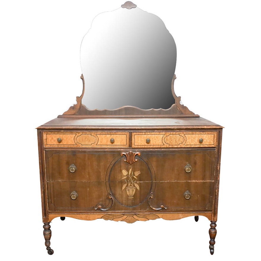Line Art Vanities : Antique art nouveau vanity dresser ebth