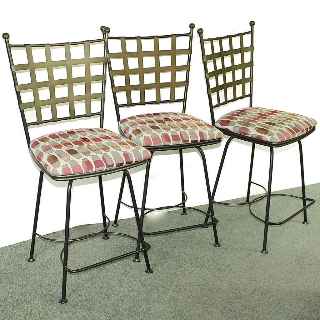 Basket Weave Counter Stools