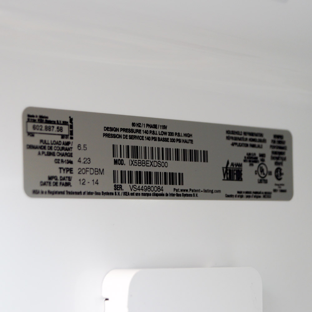 IKEA Nutid French Door Refrigerator EBTH