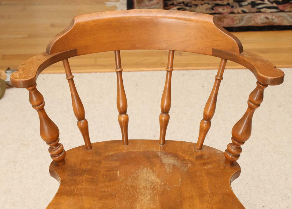 Vintage Ethan Allen "Early American" Captains Chairs EBTH