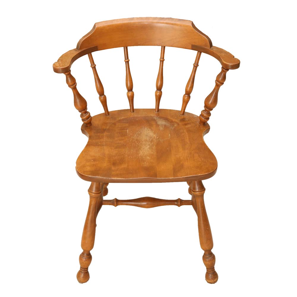 Vintage Ethan Allen "Early American" Captains Chairs EBTH