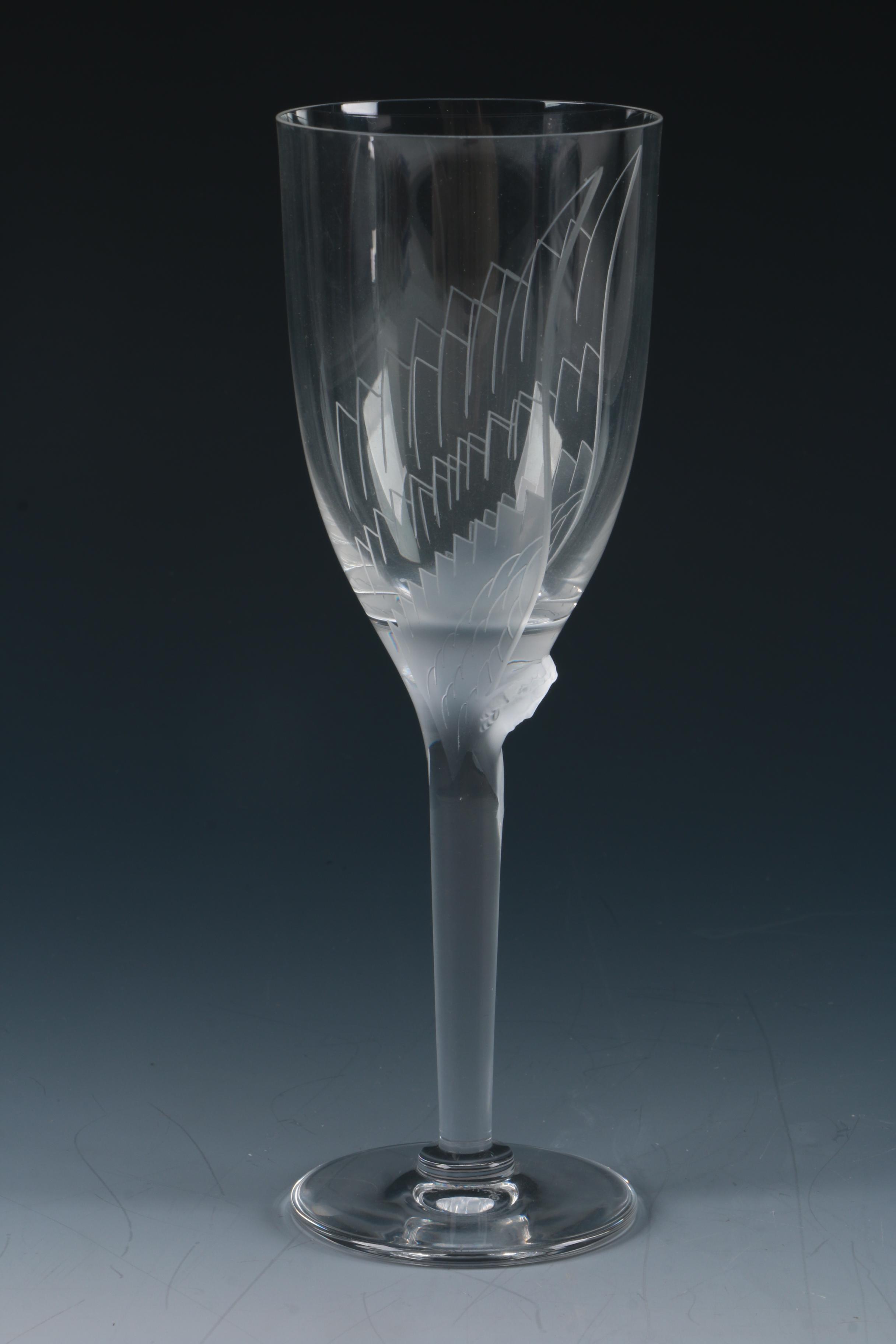 Lalique "Ange" Champagne Flutes EBTH