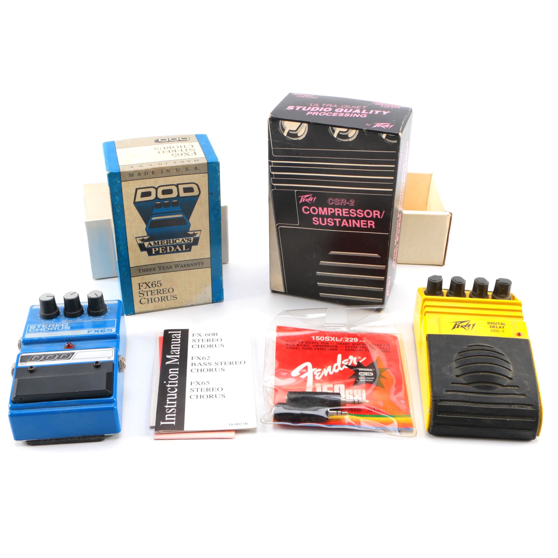 Peavey Delay and DOD Chorus Effects Pedals EBTH