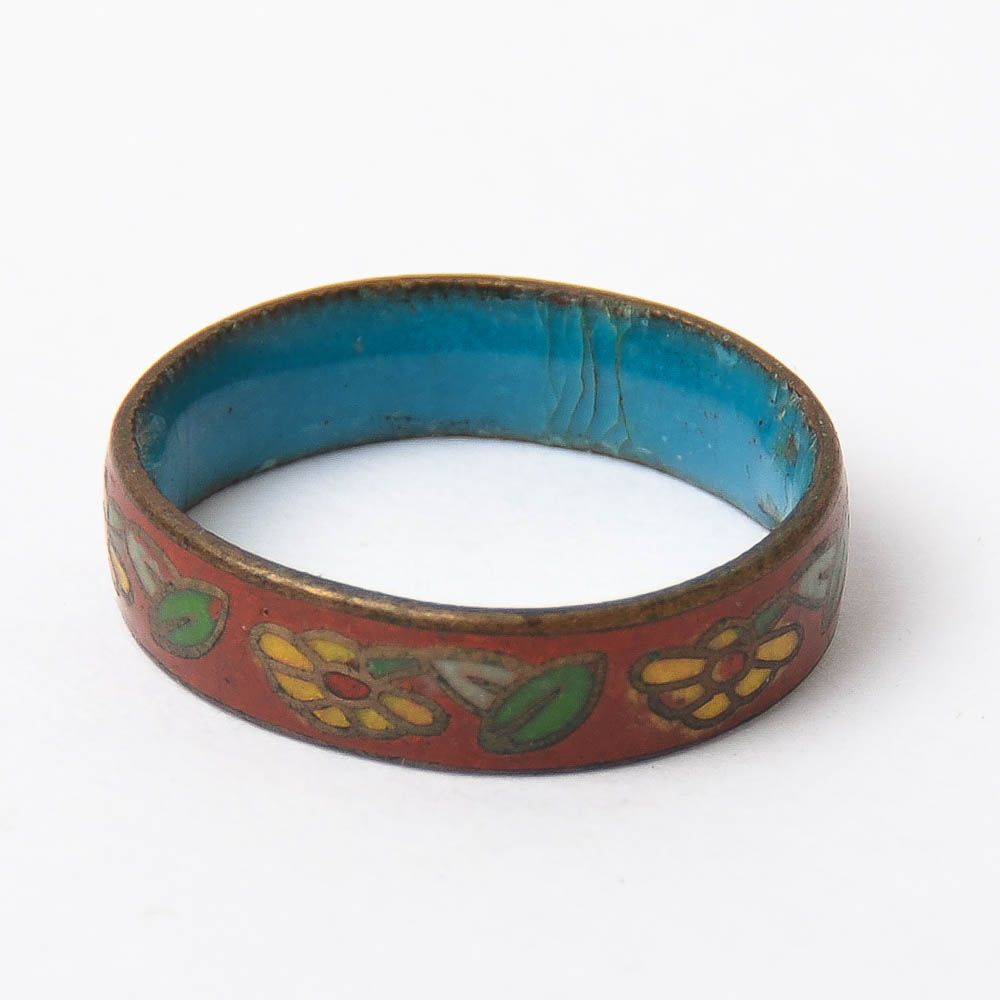 Vintage Cloisonné Ring EBTH