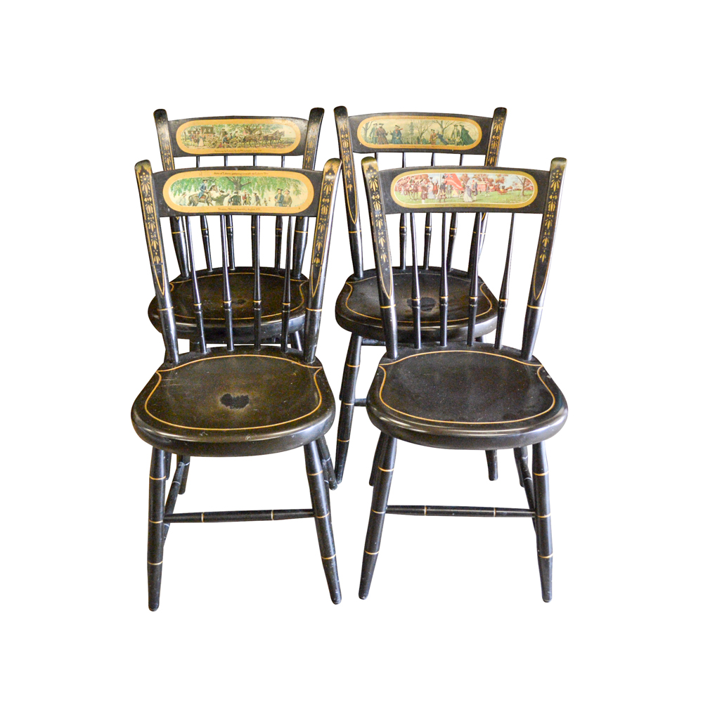 Hitchcock Style Nichols & Stone Bicentennial Chairs EBTH