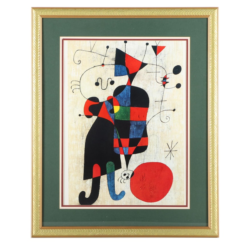 Offset Lithograph After Joan Miró's