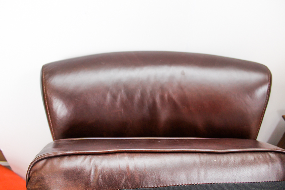 Pottery Barn "Irving" Leather Arm Chair EBTH