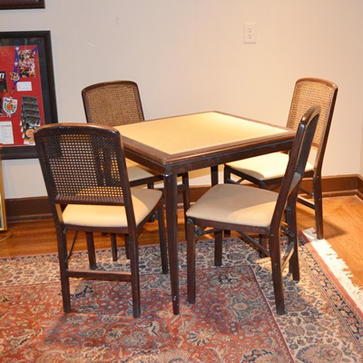 stakmore folding table and chairs        
        <figure class=