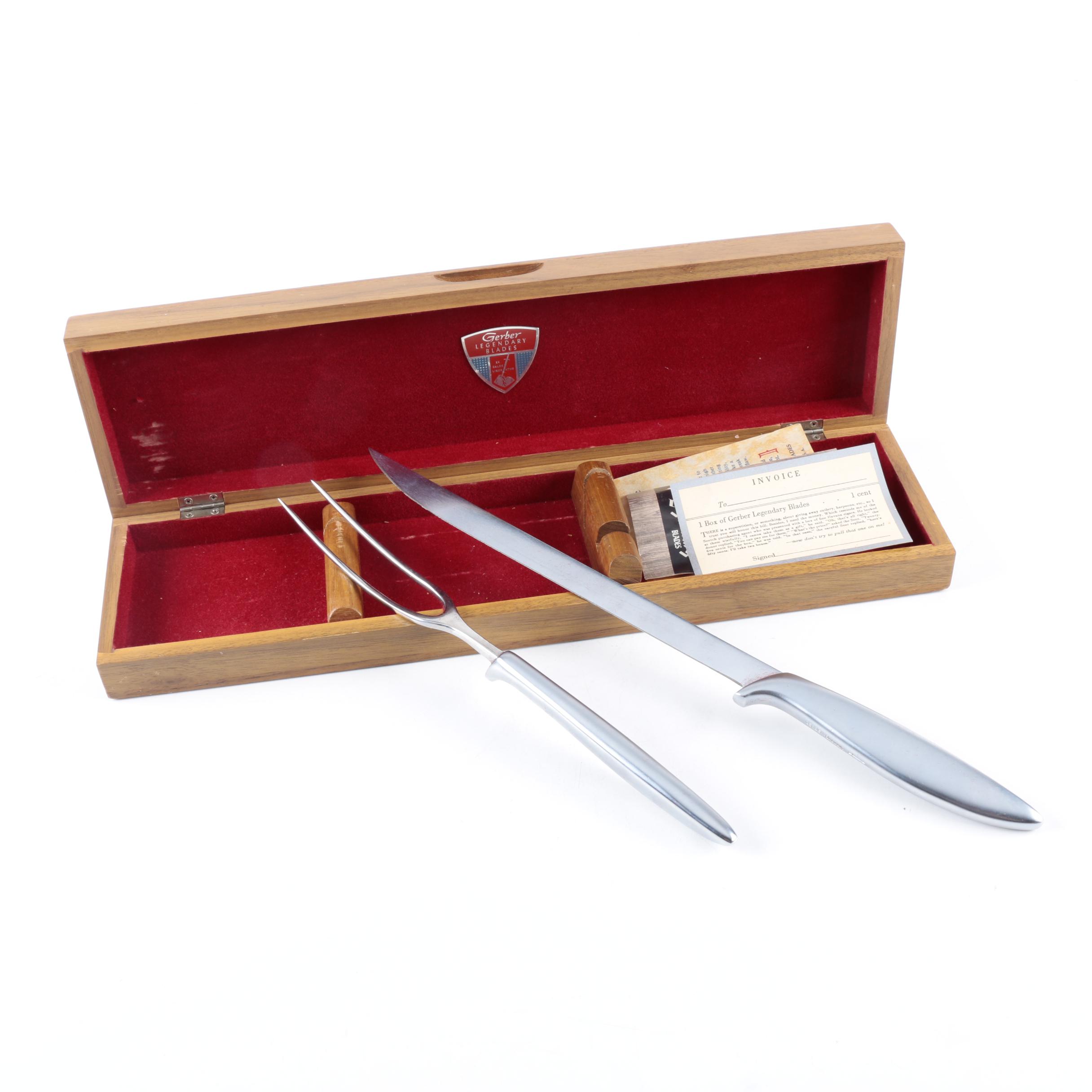 Gerber Legendary Blades Stainless Steel Carving Set EBTH