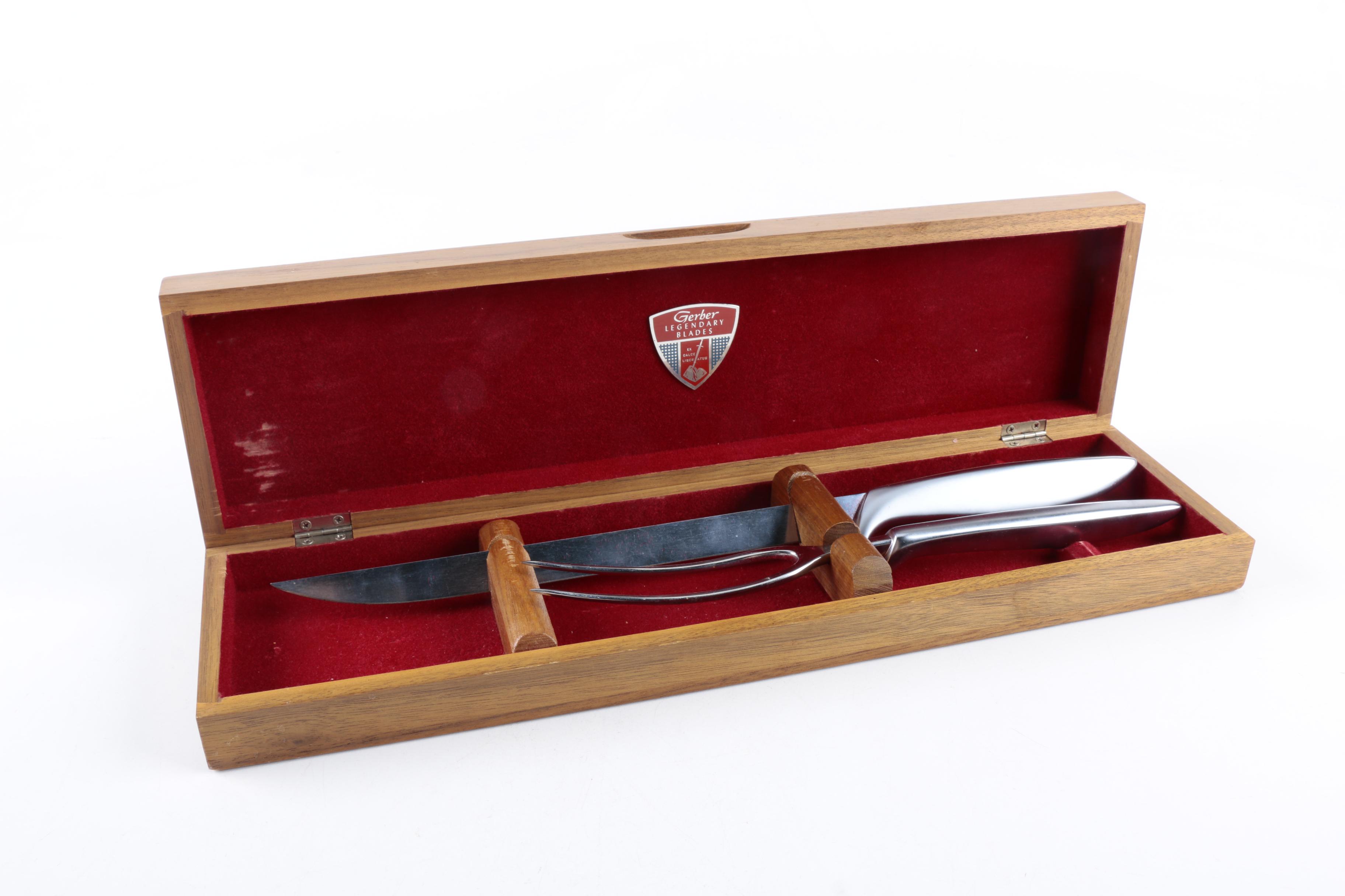 Gerber Legendary Blades Stainless Steel Carving Set EBTH