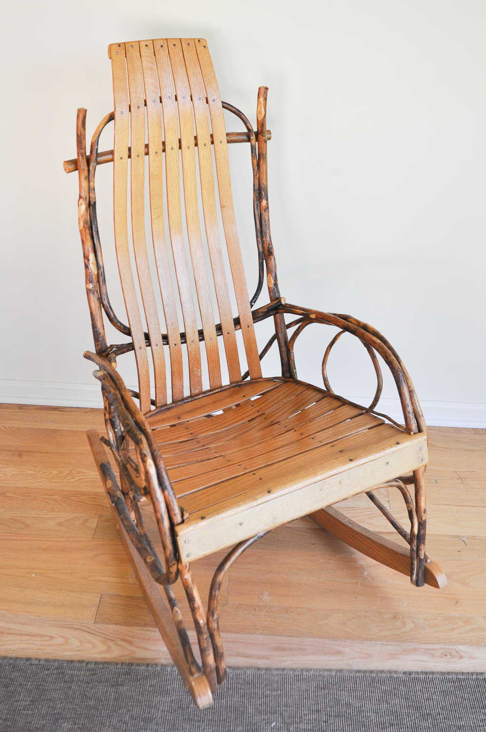 Amish Hickory Style Rocking Chair | EBTH