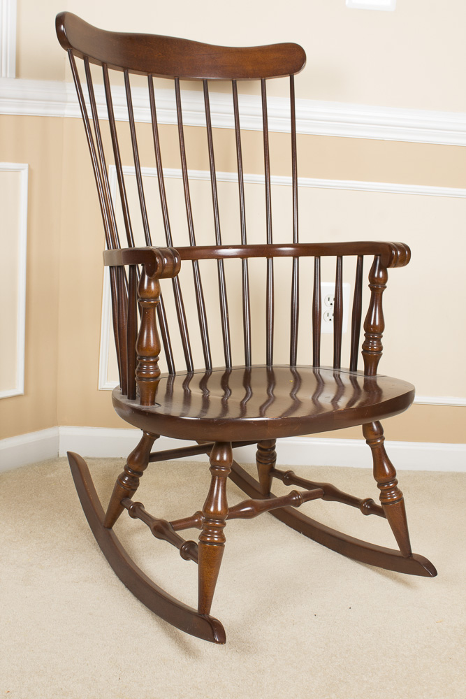 BowBack Windsor Style Rocking Chair by Virginia House Furniture EBTH