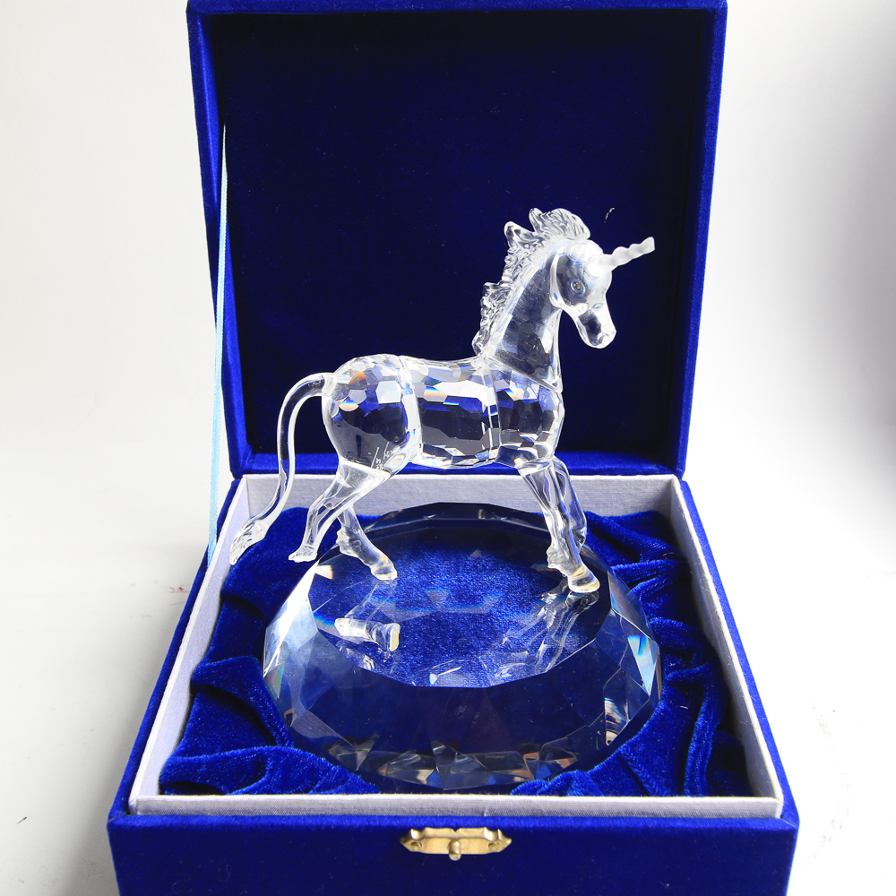 Swarovski "Unicorn" Crystal Figurine and Base EBTH