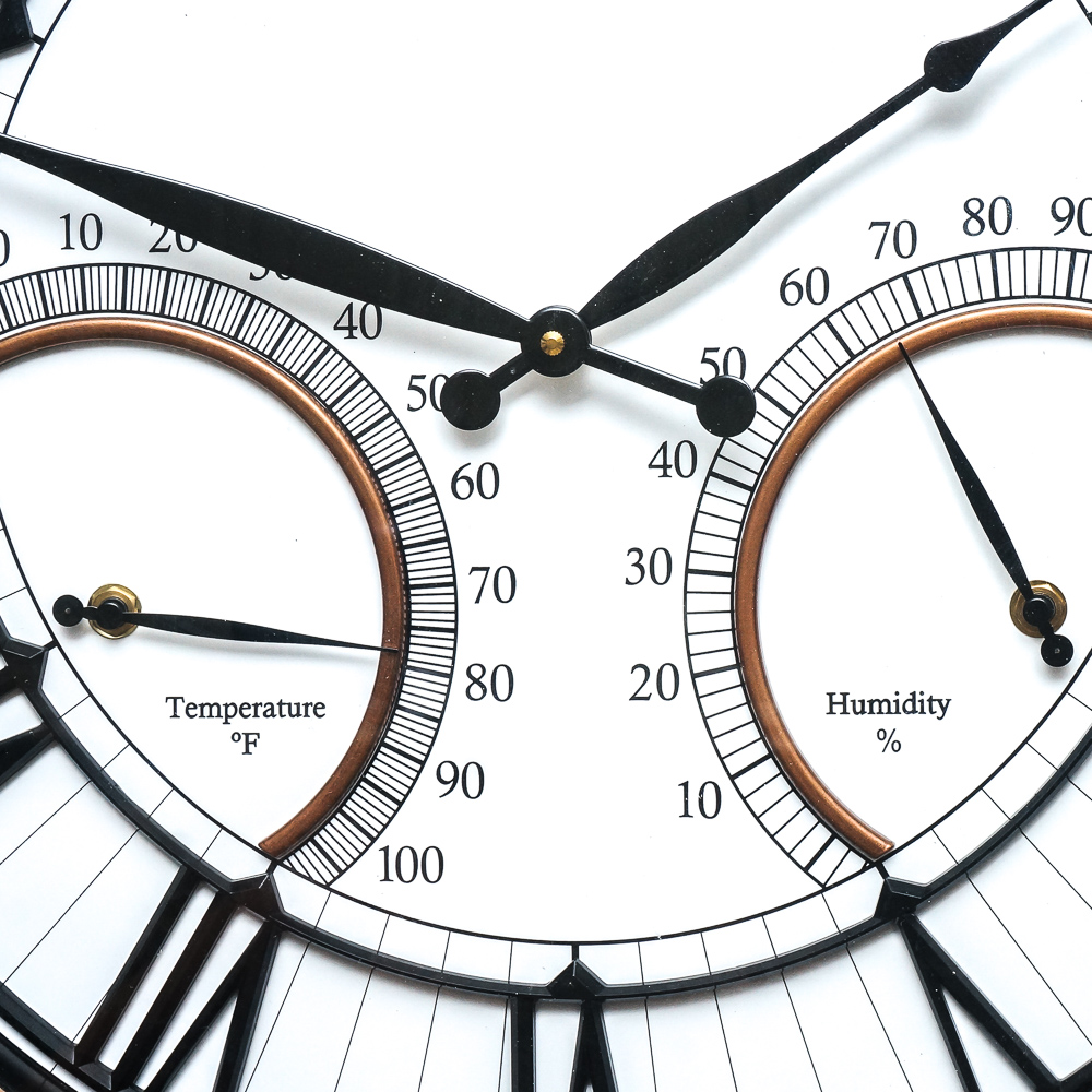 Frontgate Outdoor Clock with Humidity and Temperature Gauge EBTH