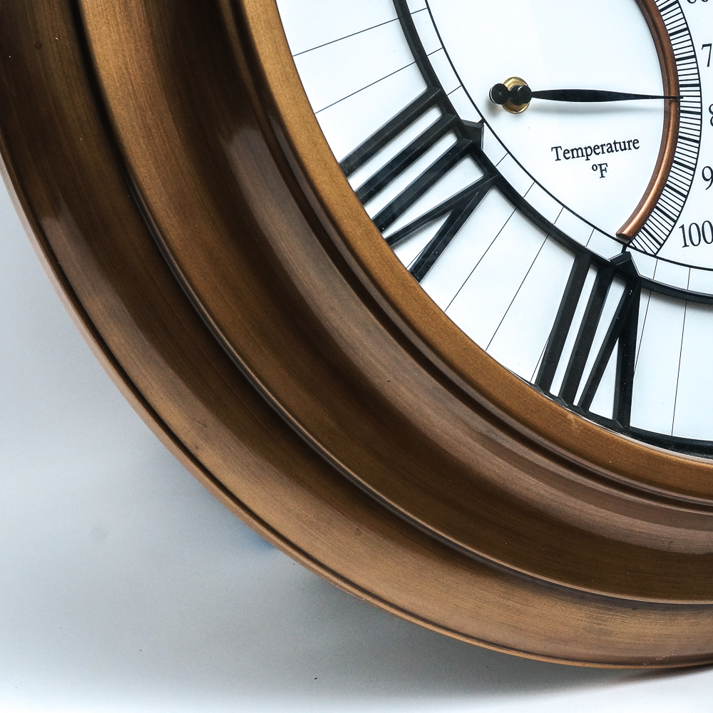 Frontgate Outdoor Clock with Humidity and Temperature Gauge EBTH