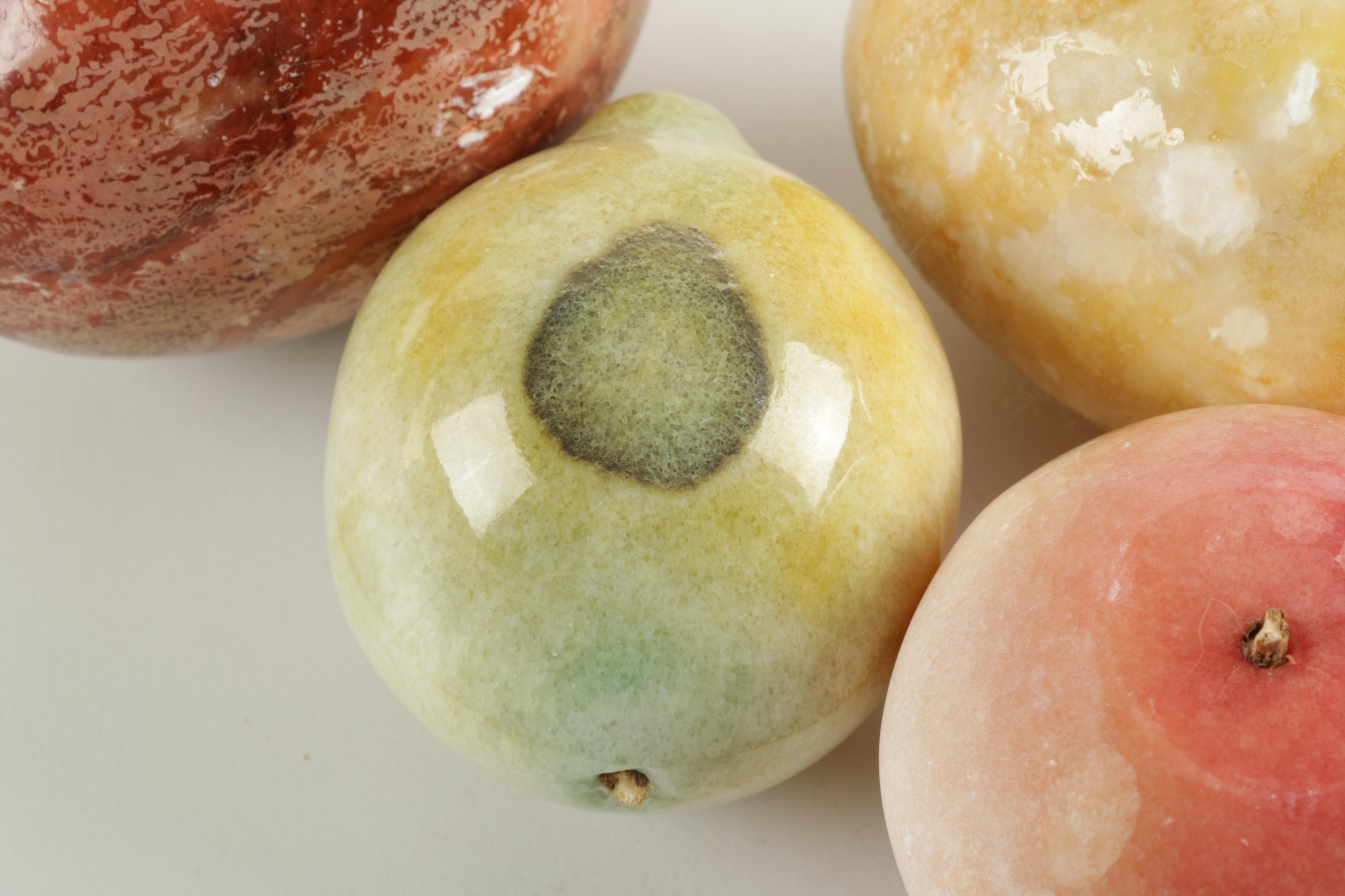 Stone Faux Fruit and Egg Figures EBTH