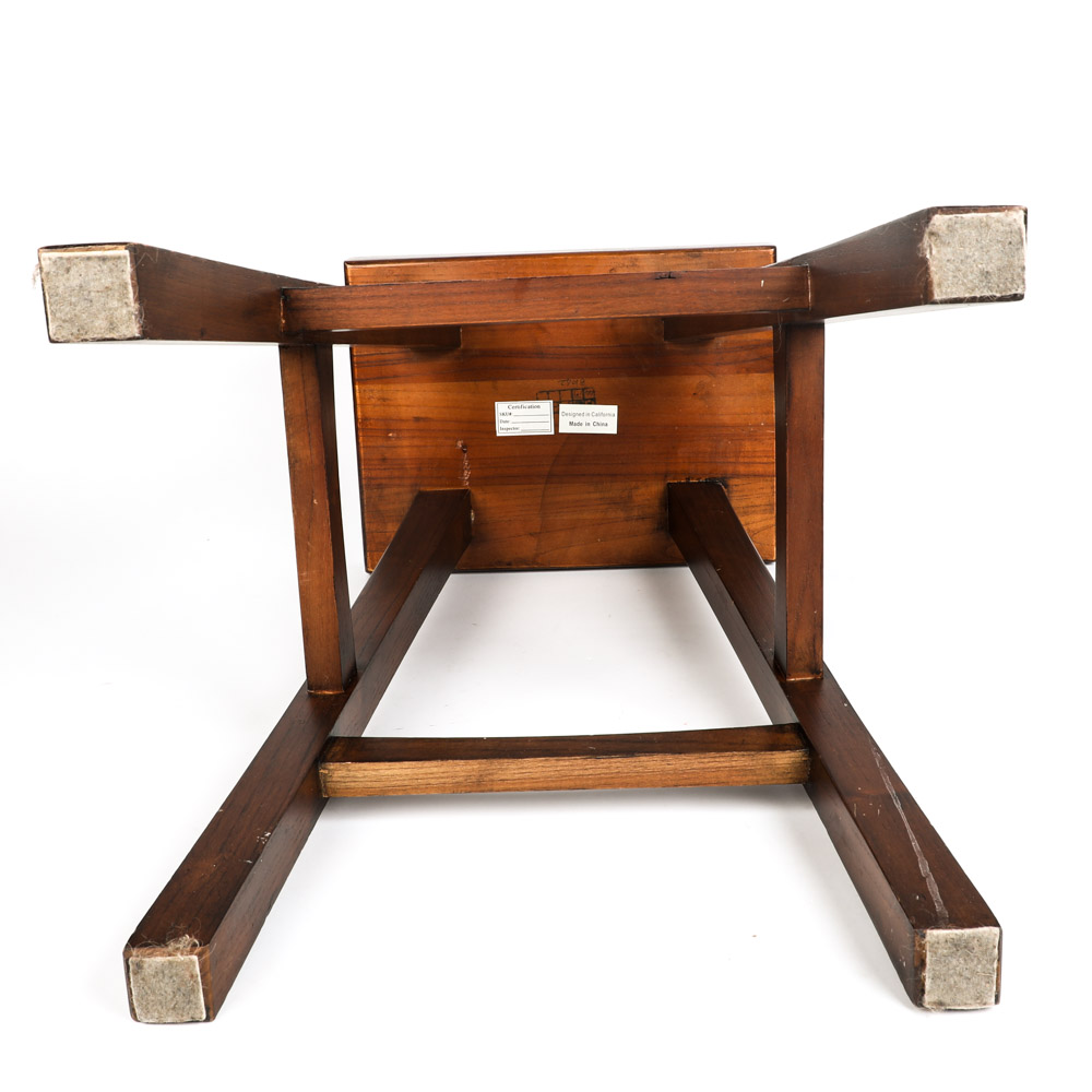Wooden Saddle Seat Bar Stool EBTH