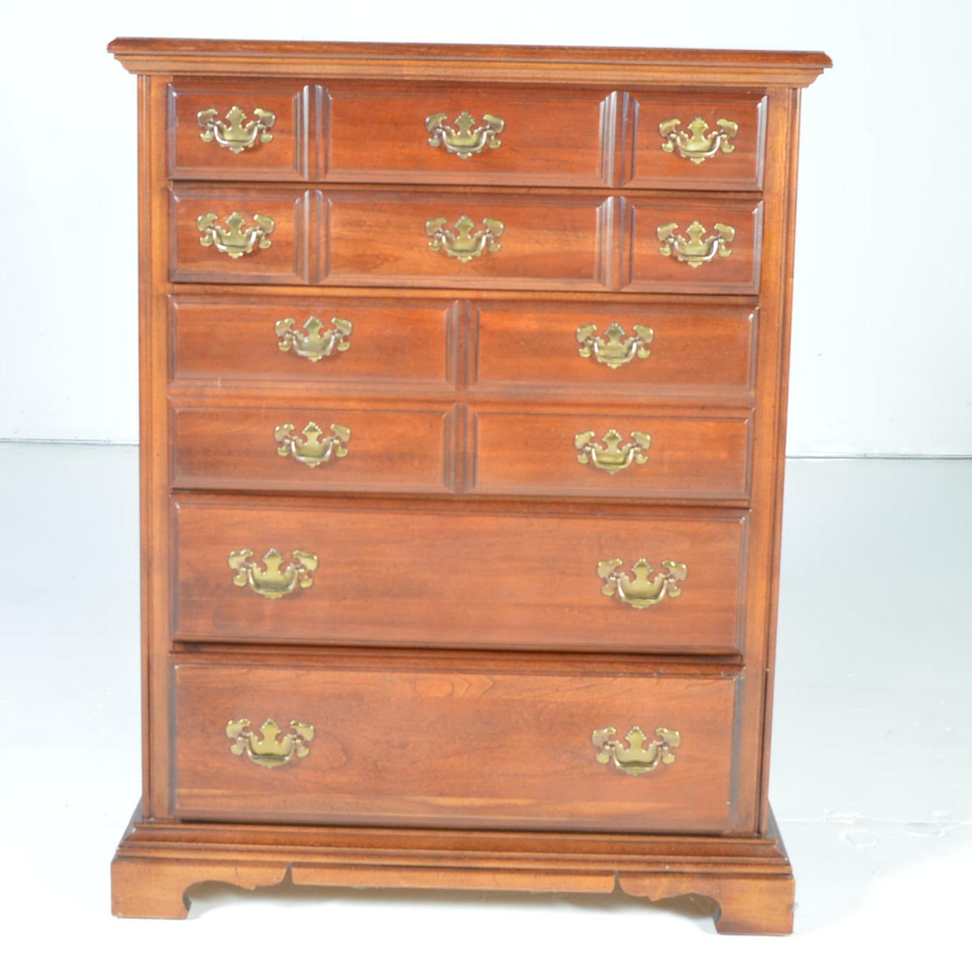 Walnut Stained Chest of Drawers by American Drew EBTH