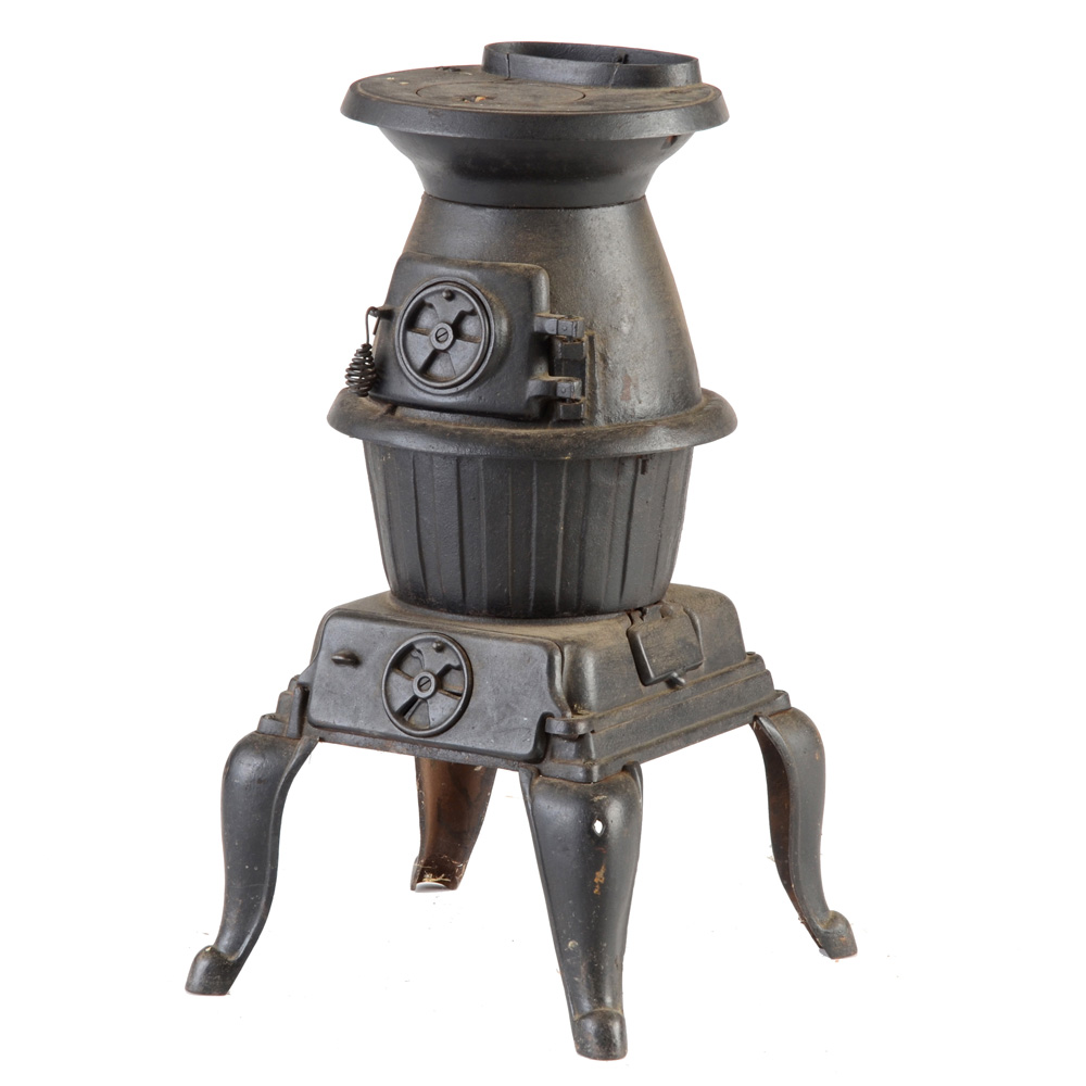 Antique Cast Iron Potbelly Stove | EBTH