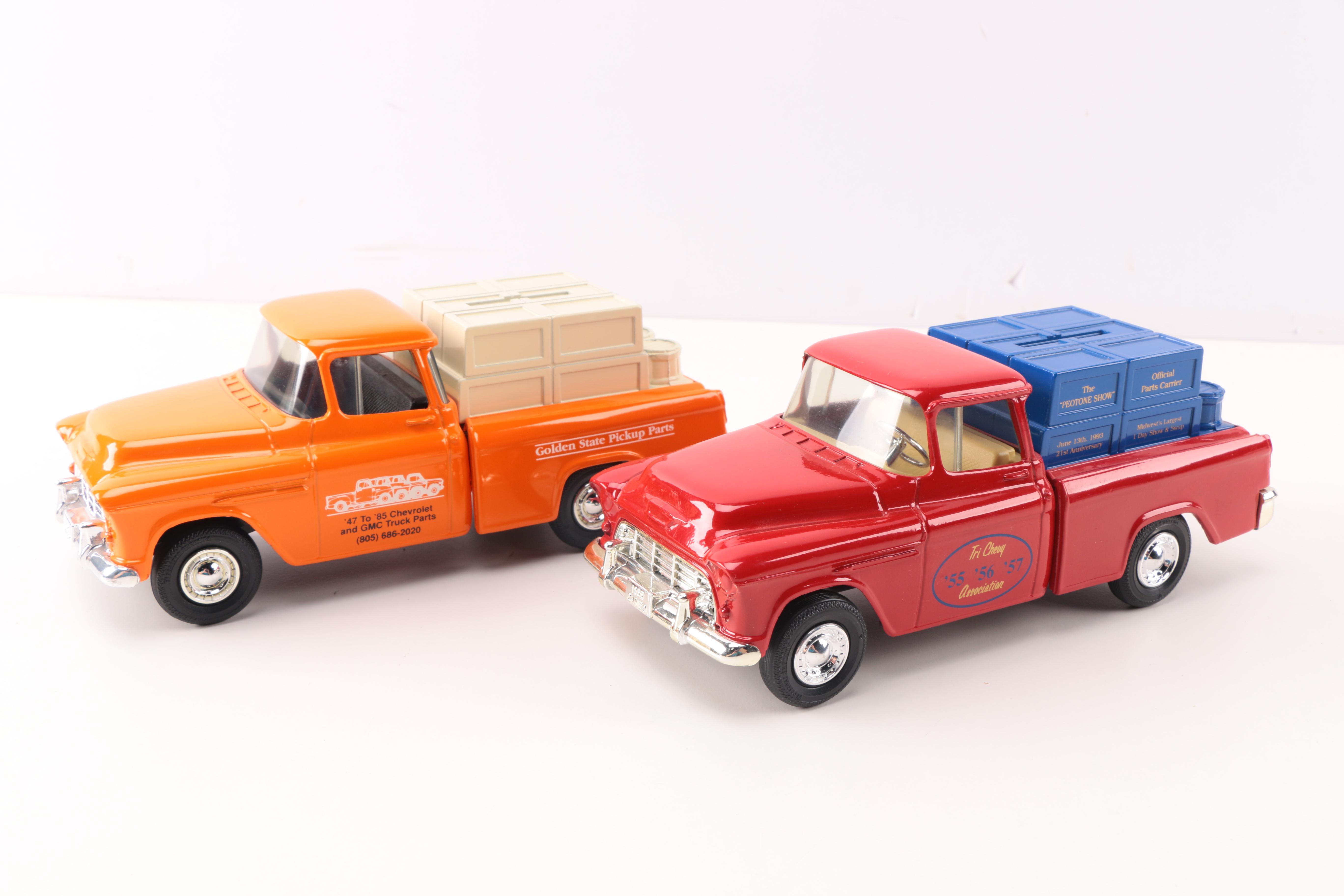 Collection of ERTL Die Cast Metal 1955 Pickup Truck Banks EBTH