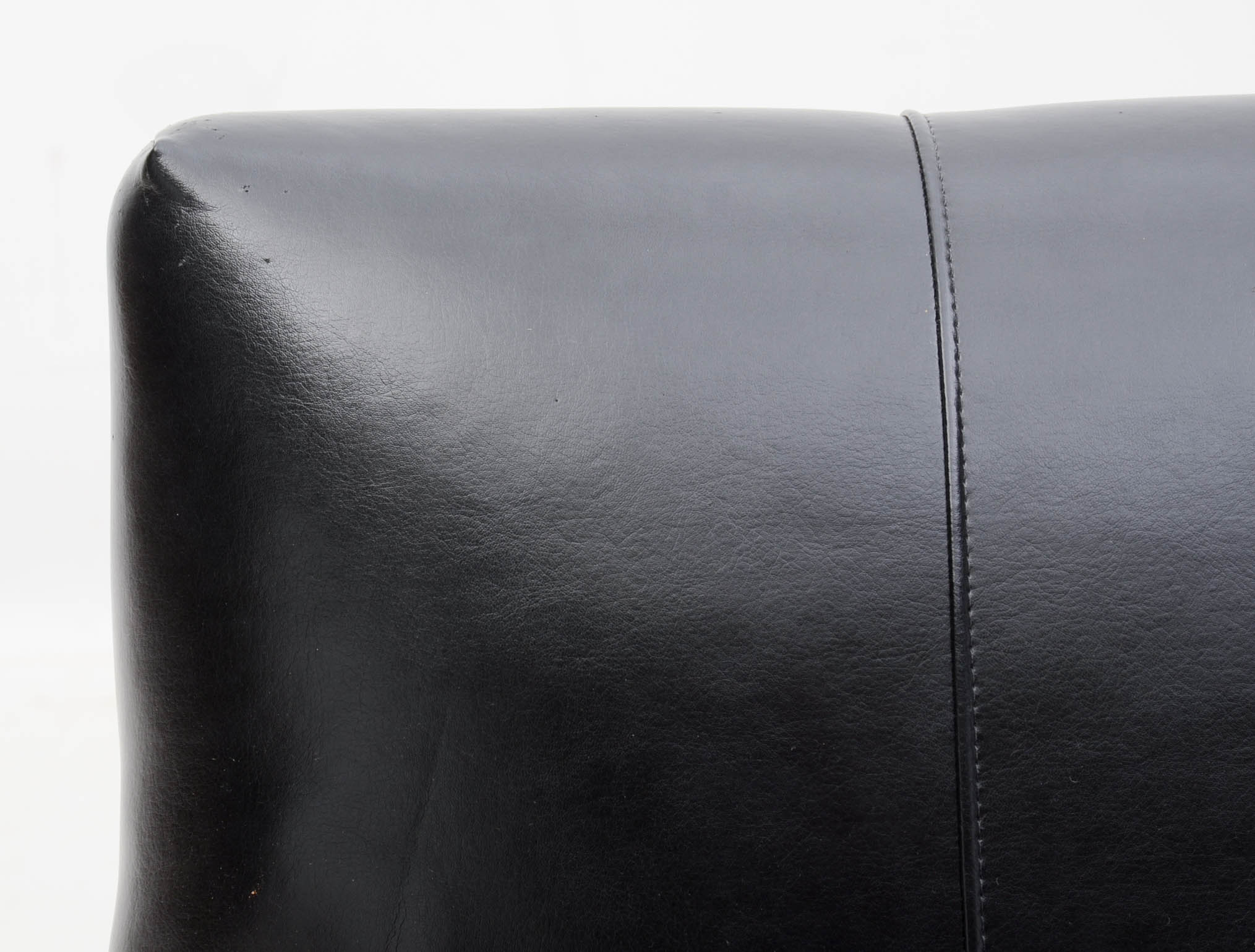 Black Vinyl Club Chairs By American Signature EBTH