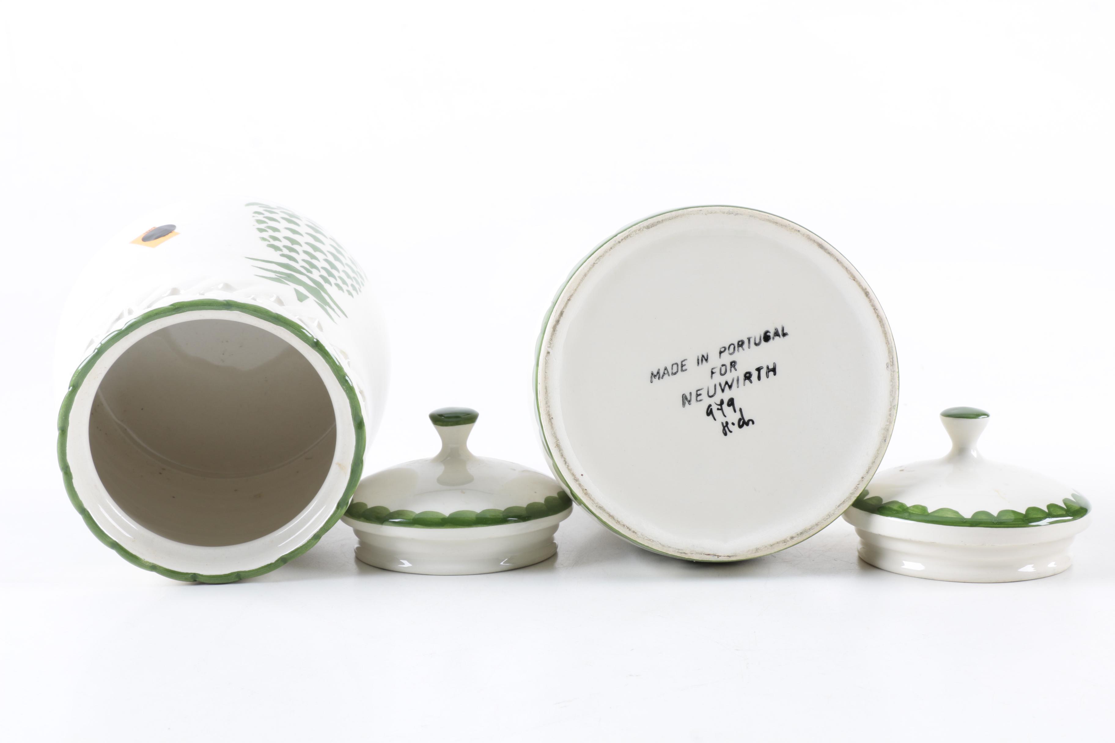 Neuwirth Portuguese Ceramic Kitchen Canisters EBTH