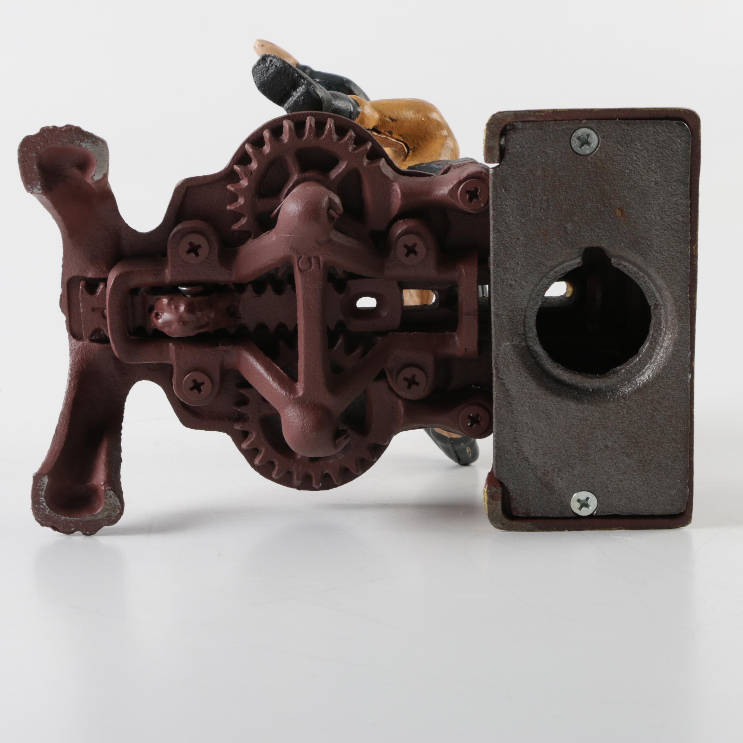 Cast Iron Mechanical Football Players Coin Bank | EBTH