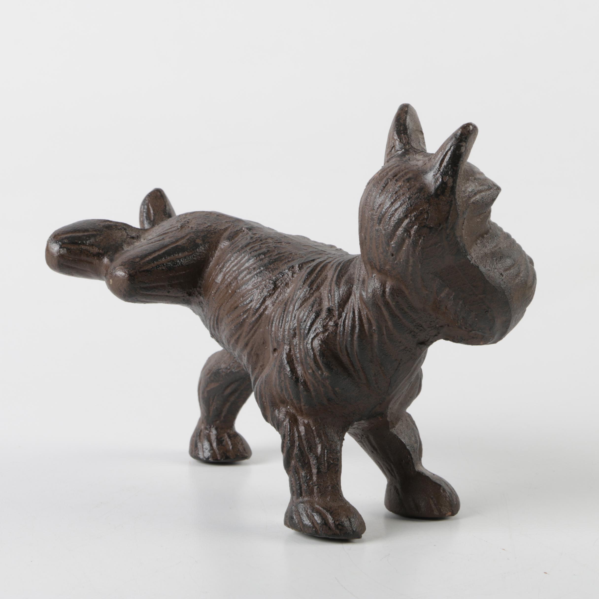Cast Iron Scottie Dog Door Stop EBTH