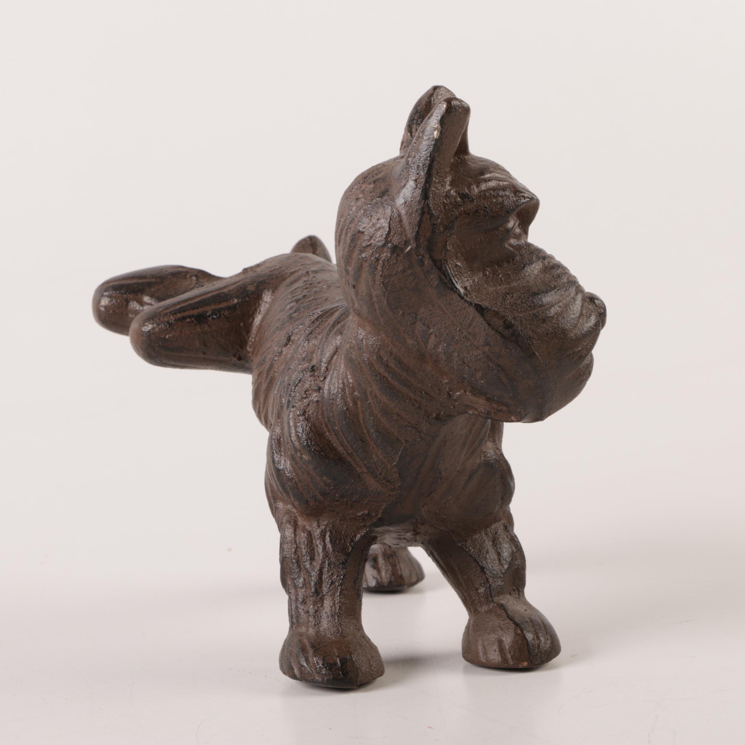Cast Iron Scottie Dog Door Stop EBTH