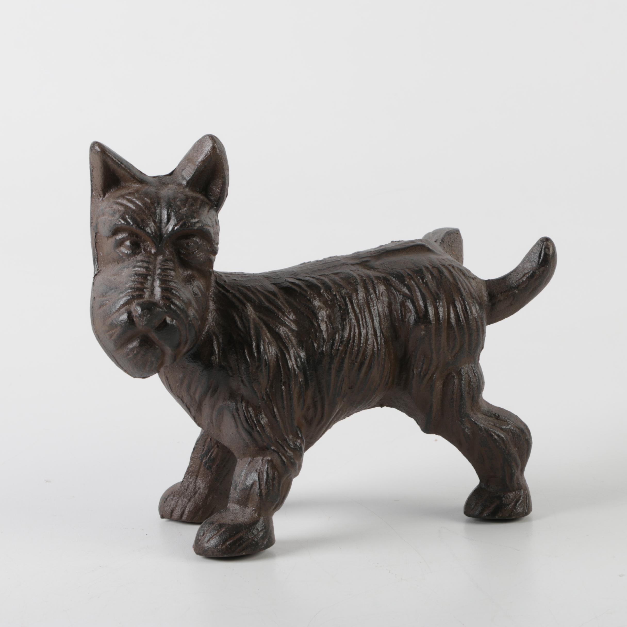 Cast Iron Scottie Dog Door Stop EBTH