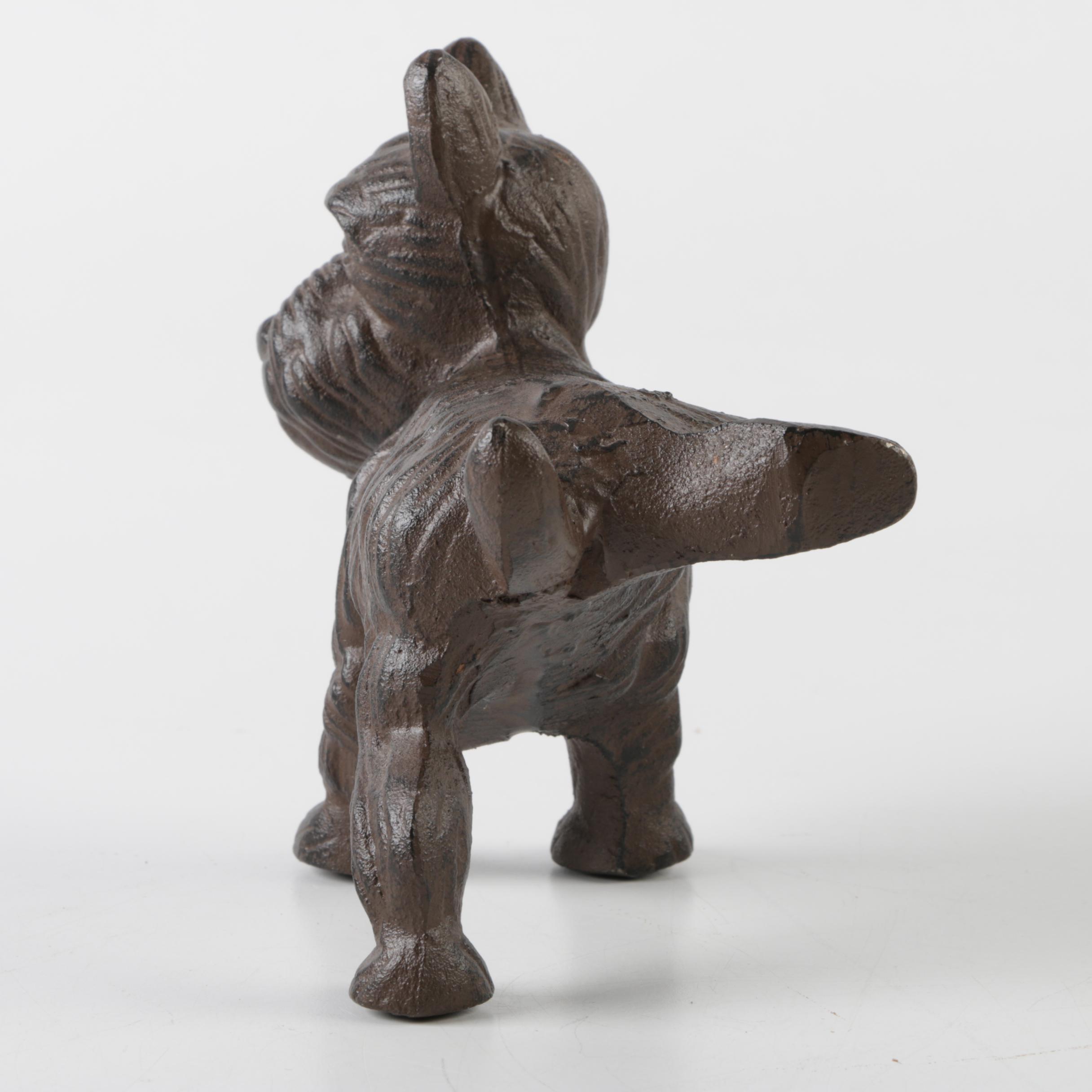 Cast Iron Scottie Dog Door Stop EBTH