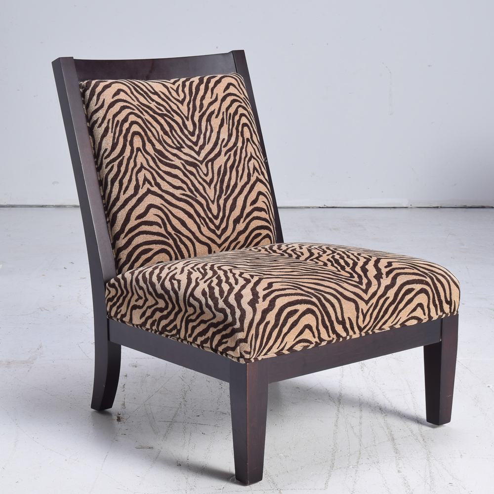 Zebra Print Accent Chair EBTH   F 10 