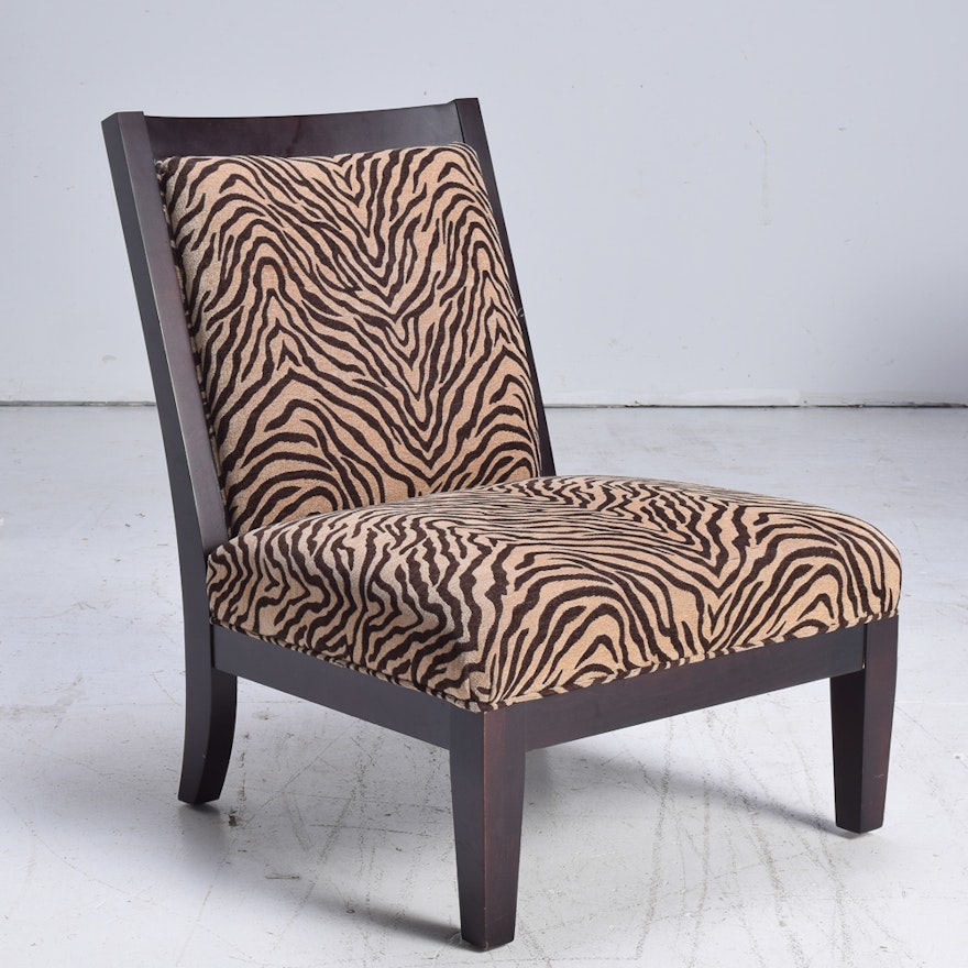 Zebra Print Accent Chair | EBTH